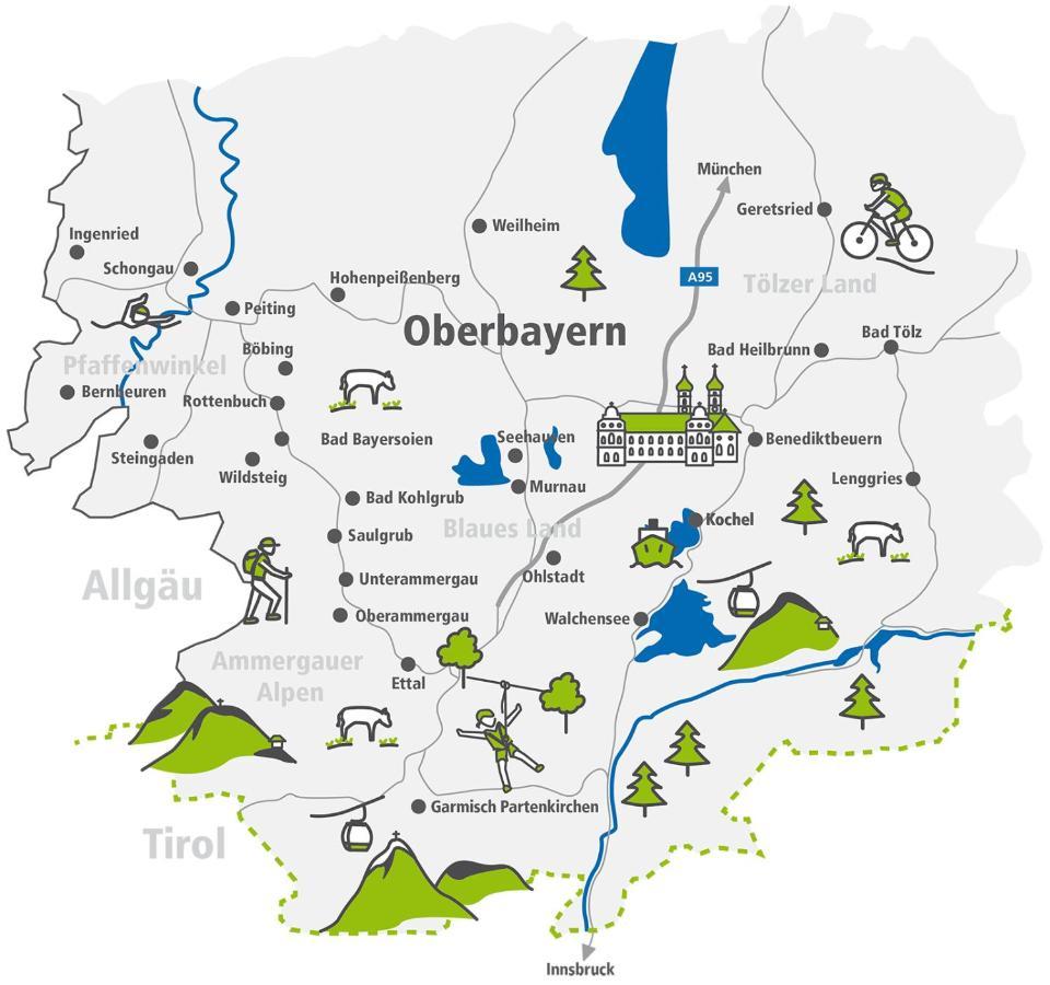 Gaestehaus U Ferienwohnungen Veronika Incl Fruehstuecksbuffet Und Koenigscard Mit 200 Kostenlosen Attraktionen Unterammergau Eksteriør billede